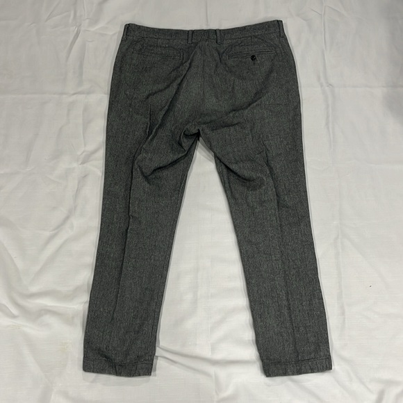 J Crew 770 straight leg pants 36x32 grey heather cotton - Picture 2 of 4